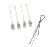 Greabuy Bright Lucent Acrylic Ice Pendant Vacation Ornament Artistic Featherweight Decoration for Christmas Tree Home Adornment Stable Vacation Hanging Adornment