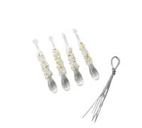 Greabuy Bright Lucent Acrylic Ice Pendant Vacation Ornament Artistic Featherweight Decoration for Christmas Tree Home Adornment Stable Vacation Hanging Adornment