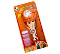 Greabuy Bubble Machine Toy Shape with LED Light Kids Adults Kindergarten Teens Blowing Outdoor Party Christmas Machine with Football Design