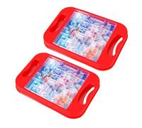 Greabuy Cartoon Balances Balls Maze Game Toy Puzzle Games Toy Children Handheld Rolling Balls Maze Game Board Educational