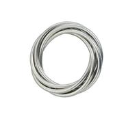Greabuy Classical Snake Link Layered Lightweight Alloy Bangle Trendy Wrist Jewelry for Casual or Formal Wear Multi Stack