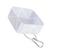 Greabuy Compact Foldable Dog Feeder 500ml Capacity Space Saving Outdoor Adventures Portable Foldable Puppy Waterer Dog Bowl