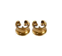 Greabuy Creative Earrings Saddles Ear Plug Double Flared Gauges for Fashion Lovers Stylish Body Piercing Jewelry Body Piercing Jewelry Gifts
