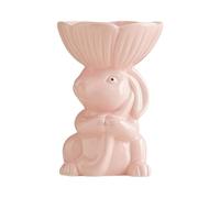 Greabuy Decorative Ceramic Rabbits Plate Multifunctional Use As Jewelry Holders or Display Piece Desk Organizers for Tabletops Home Decors Accessories