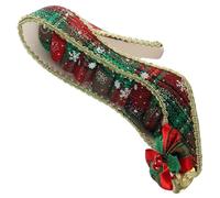 Greabuy Decorative Shoe Form Resin Jewelry Organizers Featuring Multiple Partition Storage Space for Accessories Display Elegant Mermaids Designs Jewelry Rack