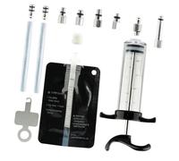 Greabuy Disc Brake Bleeding Kits, Brake Fluid Tool with Metal Joint, One-Hand for Mountain E-Bike Hydraulic Systems Durability Oil Change Tool