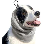 Greabuy Dog Cooling Ear Cover Calming Hoodie Head Sleeve Protector Soft Polyester Calming Snood Puppy Wrap