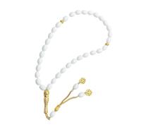 Greabuy Elegant Oval Faceted Glass Bead Golden Color Design Wrist Chain Lightweight Wristband for Daily Wear Recycled Glass Fashion Accessory