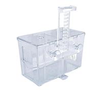 Greabuy Fry Aquarium Isolation Box Spawning Hatching Transparents Fish Breeding with Hook Hydroponic Plant Boxes Double Layer Peacocks Fishes Breeding