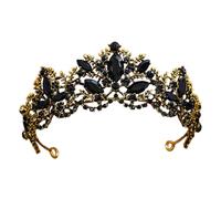 Greabuy Girls Crowned Crystal Headwear for Women and Girls Wedding Rhinestoned Queen Headdress Wedding Crowned