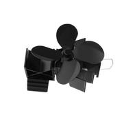 Greabuy Heat-Driven Fan, Auto-Speed Adjust Via Temperature, 172mm Aluminum No Electricity Required Intelligent Speed Fireplaces Blower