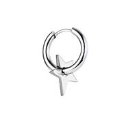 Greabuy Irregular Star Earring for Women Retro Cool Inverted Triangle-Charm Aesthetic Hoop Earring Korean