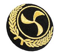Greabuy Marine Officer Badge Embroidered Cockade Caps Accessory for Marine Costume and Marine Flight Crews Uniform