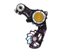 Greabuy Mud-Resistant Chain Stabilizer with Ceramic Bearings, Aluminum Guide Pulleys for Downhill Trail Mountain Cycling High Tension Rear Derailleurs Chain Guide Pulleys Wheel