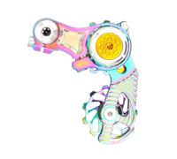 Greabuy Mud-Resistant Chain Stabilizer with Ceramic Bearings, Aluminum Guide Pulleys for Downhill Trail Mountain Cycling High Tension Rear Derailleurs Chain Guide Pulleys Wheel