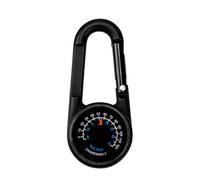 Greabuy Outdoor Small Compasses Carabiner Double Sided Thermometers Quickly Release Mountaineering Hiking Backpack Buckle Outdoor Small Carabiner