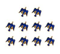 Greabuy Pack of 10 Elegant Doves Brooch Pin Small Doves Brooch Stylish Clothing Pin Fashion Clothing Accessory for Man