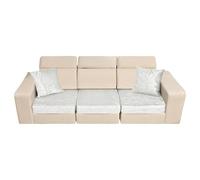 Greabuy Pack of 5 Universals Elastic Sofa Cover Set with Quick Install Designs for 2 Cushion Easy Installion