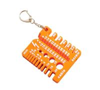 Greabuy Portable Nut and Drilling Bit Thread Checker Screw Drilling Bit Gauge for Nut Bolt Wire Screw Measuring Tool and