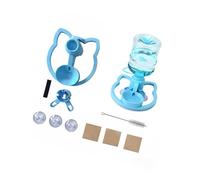 Greabuy Profile Pet Water Dispenser with 650ml Clear Container for Cats and Small Dogs Denial Filter Water Bowl
