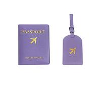 Greabuy PU Leather Holder Luggage for Women Men Travel Fashion Lover Couple