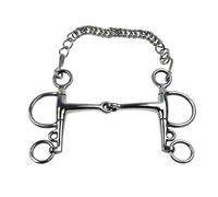 Greabuy Resistant Stainless Steel Horse Mouth Bit Lever Professional Design for Precise Control in Riding and Sports English Riding Bit