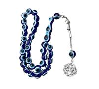 Greabuy Sturdy 10mm Large Hole Beaded 33Pcs Easy Maintenance Unisex Fashion Accessory Fashion Eye Bead Jewelry