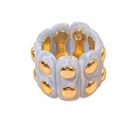 Greabuy Traditional Secure Flexible Rope Bangle Topological Rosin Stretch Jewelry Unisex Present for Women Man Artisanal Ellipsoidal Artisanal Ellipsoidal