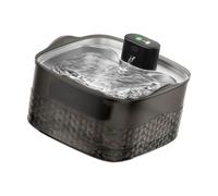 Greabuy Transparents Black Design USB Powered Pet Water Fountain Featuring Smart Water Flows for Cats Large Capacity Quiet Pumps Easy Maintenance Fountain for Multiple Pets