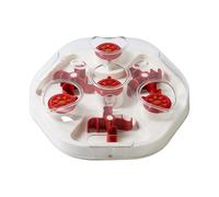 Greabuy Two Challenge Treat Dispenser with Moving Parts and Safe Design to Promote Activity Visible Treat Dispenser Toy