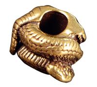 Greabuy Unique Snake Head Metal Beads Pendant for Paracord and Do It Yourself Enthusiasts Jewelry Making Paracord