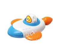 Greabuy Wind-up Baby Bathtub Toy Indoor Water Play Floating Space Ship Educational Clockwork Shower Toy Infant Bath