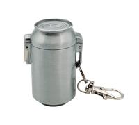 Greabuy Windproof Travel Ashtray Metal Portable Ashtry Ashes Container Bin for Outdoor Activity Hiking Camping Car Windproof Travel Ashtray
