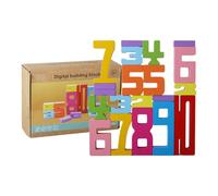 Greabuy Wood Math Manipulatives Sorting Counting Toy Colorful Block for Preschool Children Kids Educational Number Divisions