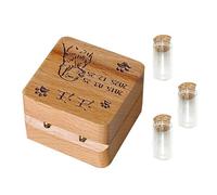 Greabuy Wooden Pet Hair Keepsakes Box User Friendly Component for Preserving Cherished Memory of Hair Keepsakes Box