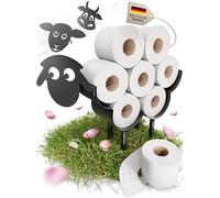 Gread Toilet Paper Holder Sheep Bathroom Decorative Toilet Paper Holder Toilet Roll Holder Storage Toilet Paper Standing Black with 2 Additional Interchangeable Heads