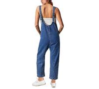 GREAIDEA High Roller Denim Jumpsuits for Women Casual Sleeveless Loose Baggy Overalls Jeans Pants Jumpers with Pockets, Cody Blue, S