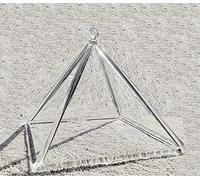 GREALY Crystal Singing Pyramid(5 inch- 12Inch) gift For Sound Healing Meditation Sound Therapy Yoga Chakra Meditation Healing Accessories (Color : Crystal Pyramid, Size : 7inch)