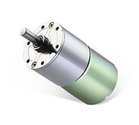 Greartisan DC 12V 100RPM Gear Motor High Torque Electric Micro Speed Reduction Geared Motor Centric Output Shaft 37mm Diameter Gearbox