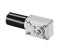 Greartisan DC 12V 110RPM 4Kg.cm 8mm Single Shaft Self-Locking Reversible Worm Gear Motor with Cable, High Torque Speed Reduction Motor, Turbine Electric Gearbox Motor