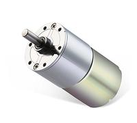 Greartisan DC 12V 20RPM Gear Motor High Torque Electric Micro Speed Reduction Geared Motor Centric Output Shaft 37mm Diameter Gearbox