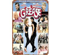 Grease 1978 Movie Plaque Poster Retro Tin Sign Vintage Metal Sign 8x12Inches