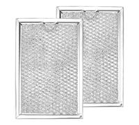 Grease and Smoke Reduction with WB06X10359 Aluminum Mesh Filter Set, 2 Pack