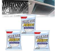 Grease Away Powder Cleaner, Grease Away Cleaning Powder, Multi-Purpose Stain Removal Kitchen Grease Cleaner, Suit for Oven/Bathroom/Kitchen Cleaning (3pcs)