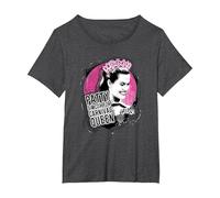Grease Carnival Queen Patty Simcox T-Shirt, Women's Plus, Dark Heather Grey, 6X
