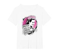 Grease Carnival Queen Patty Simcox T-Shirt, Women's Plus, White, 3X