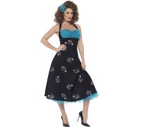 Women's Grease Cha Cha Digregorio Costume - cha costume grease digregorio fancy dress womens ladies 1950s adults outfit licensed smiffys