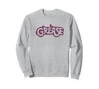 Grease Classic Title Logo Sweatshirt, Adult Unisex, Heather Grey, Small