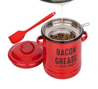 Grease Container - Large Capacity Reusable | Container for Storing Cooking Fat for the Kitchen, for Meal Preparation When Roasting, Baking, Roasting as well as for Holidays, Camping and