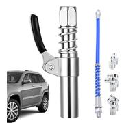Grease Coupler Kit - Locking Greases Coupler | Universal Quick Release Steel | Grease Nozzle Fittings for ATV Truck Trailer Tractor Excavator Bulldozer Backhoe Skid Steer Loaders